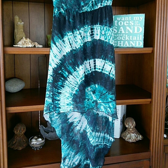 Beautiful Tye Dye High/Low Maxi dress - Picture 7 of 7